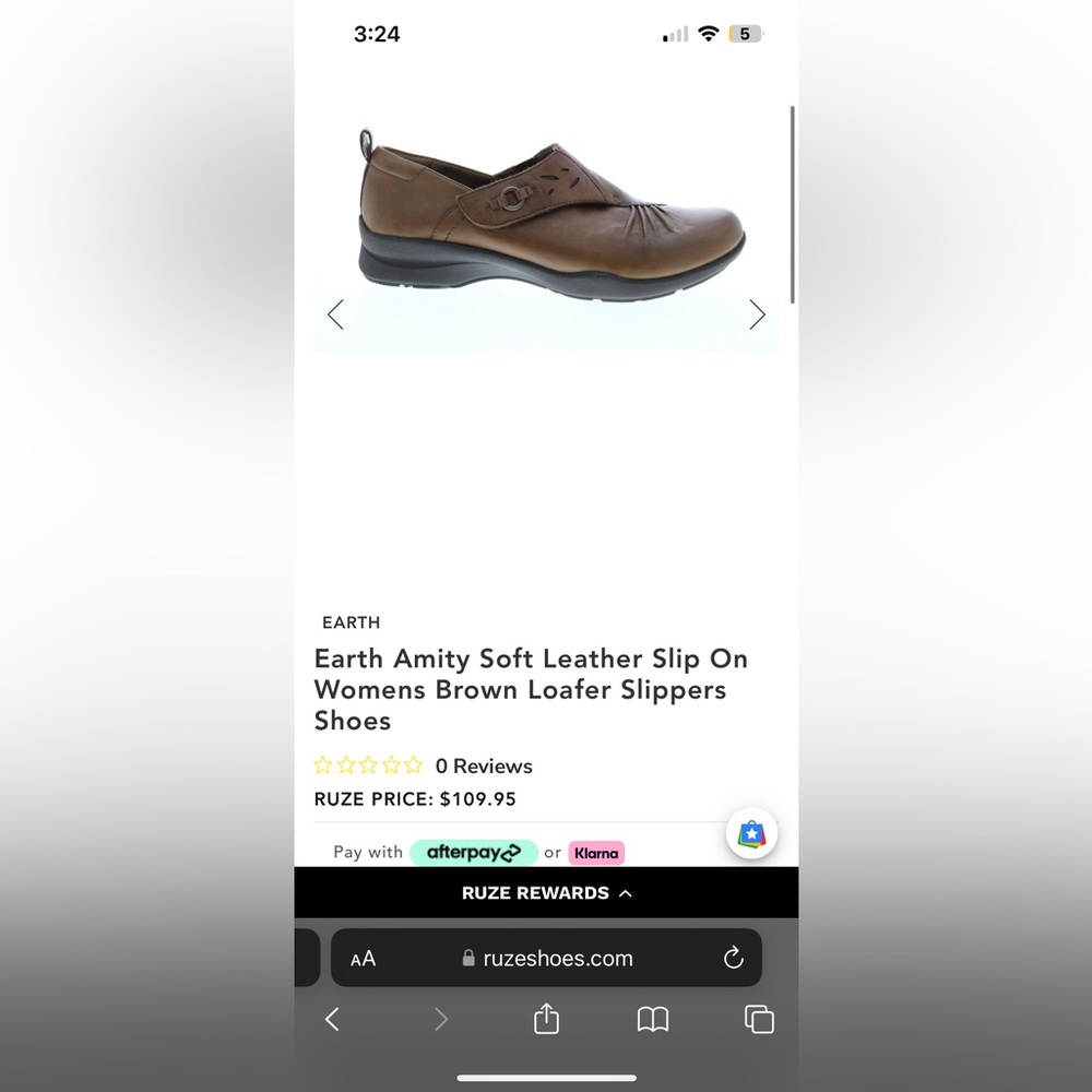 Earth Brown Leather Slip-On Loafers